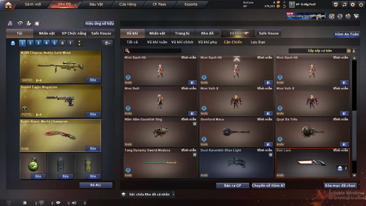 shop acc cf uy tin gia re